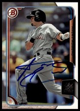 Avery Romero 2015 Bowman Draft #176 Miami Marlins Auto Autographed Signed Card