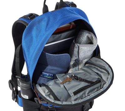 LL Bean Bigelow Cordura Backpack Black Nylon Day Hiking  display picture 2