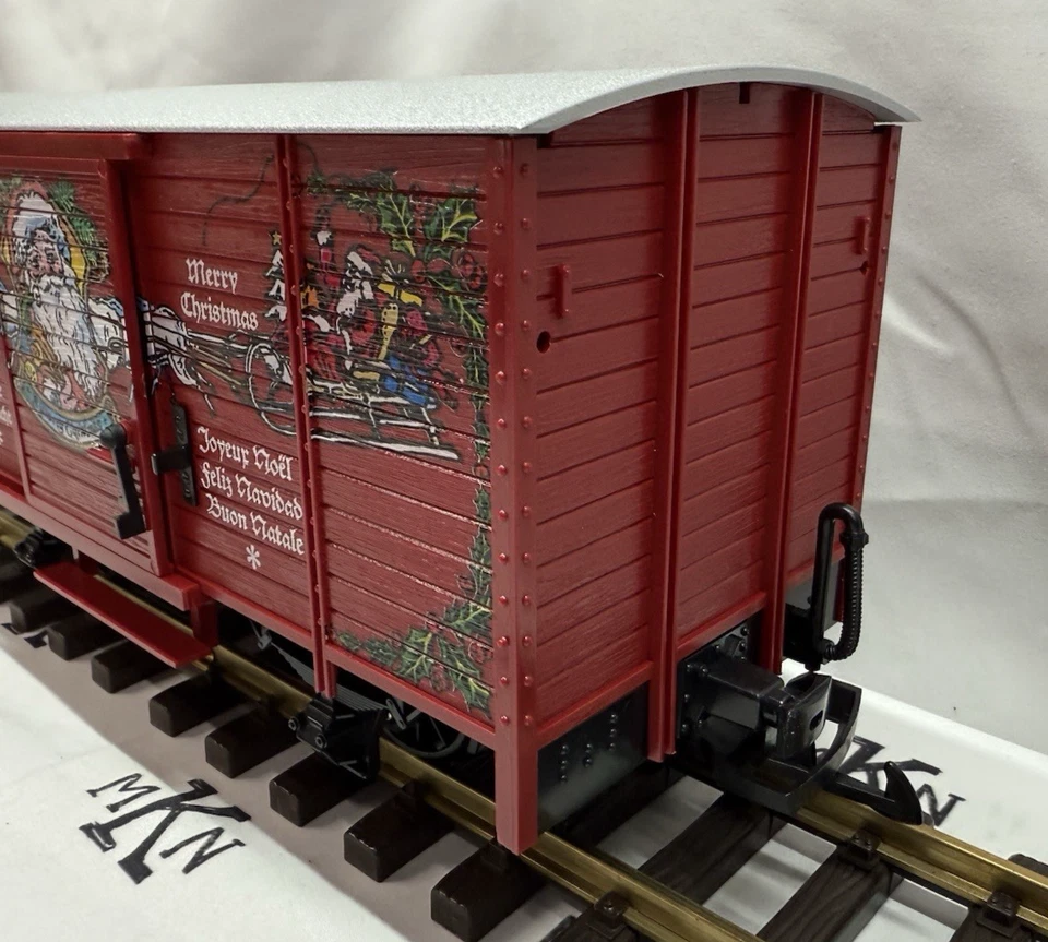 LGB 43352 Christmas Box Car with Sound G Scale Tested G Scale - Image 4 of 4