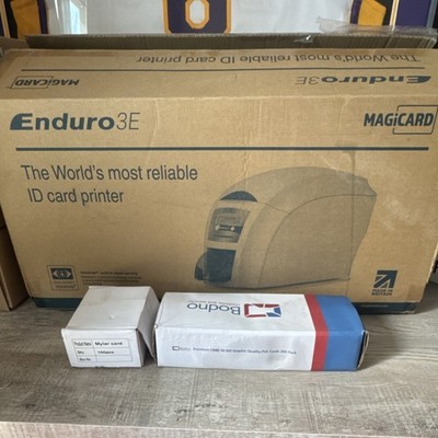 Magicard Enduro3E Color Dye Sub ID Card Printer 300 DPI USB CR80 LCD