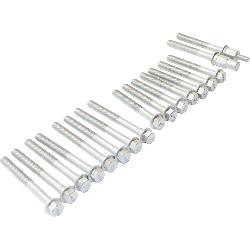 Set of 17 Cylinder Head Bolts for Chevy Olds Cutlass Chevrolet Equinox Torrent - Image 2 of 4