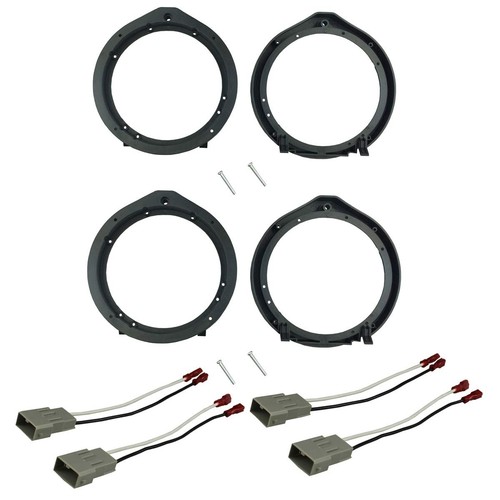 Adaptador de montaje de altavoz de 6,5"/6,75" para Acura Honda con arnés de cableado