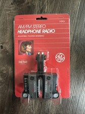 New Sealed Vintage GE AN/FM Stereo Headphone Radio 7-1290S