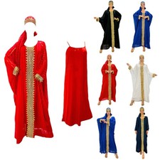 Women Gown Birthday Muslim Islamic Outfit Costume Dress Festive Dancewear Prom