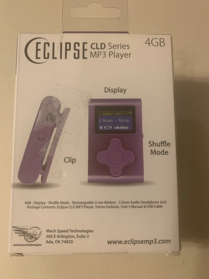 Eclipse CLD 4GB MP3 Music  Player + Disply Holds 2000 Songs Brand New Sealed Box - Image 2 of 4