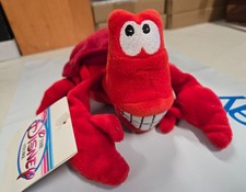 Disney Store The Little Mermaid Sebastian plush beanbag collectible toy NWT
