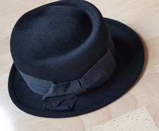 eleganter Damen Hut Retro Gr. 54 Gr. 55 schwarz Modell City Hut Vintage