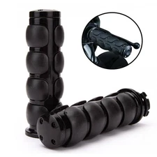 Motorcycle 1" Handlbar End Hand Grips Cruiser  Bobber Fit Harley Sportster Dyna