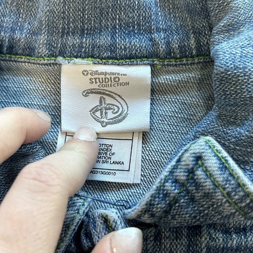 Vintage Disney Store Tinkerbell Jean Jacket Girls Rare Studio Collection Size 4 - Picture 10 of 12