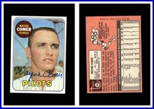 1969 Topps #346 Wayne Comer RC Autographed Signed AUTO Seattle Pilots