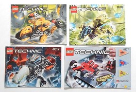 Lot of (15) Lego Manuals Technic 8512 8509 8514 8237 8257 Bionicle 8594 8535