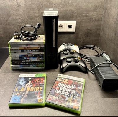 Xbox 360 Elite 120 GB + 3 Controller + 13 Spiele