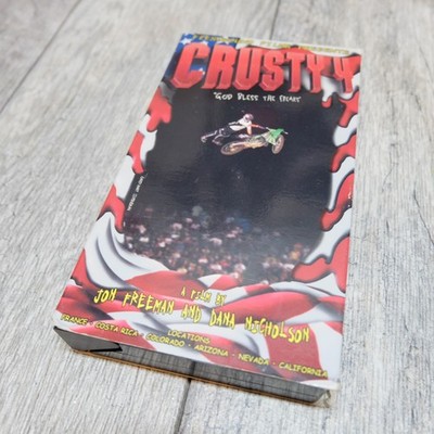 Vintage 1998 Motocross Dirt Bike VHS Tape   Crusty 4 | God Bless the Freaks