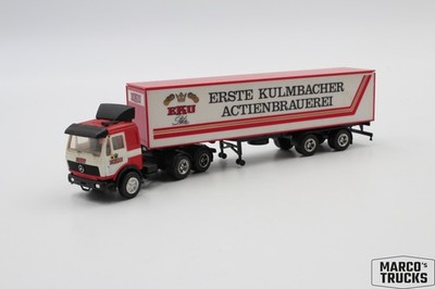 Herpa MB NG Container-Semi-trailer EKU Kumbacher Actienbrauerei red 1:87 /H29761