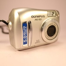 Olympus FE-110 5.0MP Compact Digital Camera Silver Tested