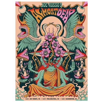 Joe Russo s Almost Dead 2025 Tour Poster   Jim Thorpe Philadelphia Washington