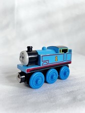 Thomas The Train Wooden Railway Tank Engine Friends 1 Blue Train Gulane Vtg GUC