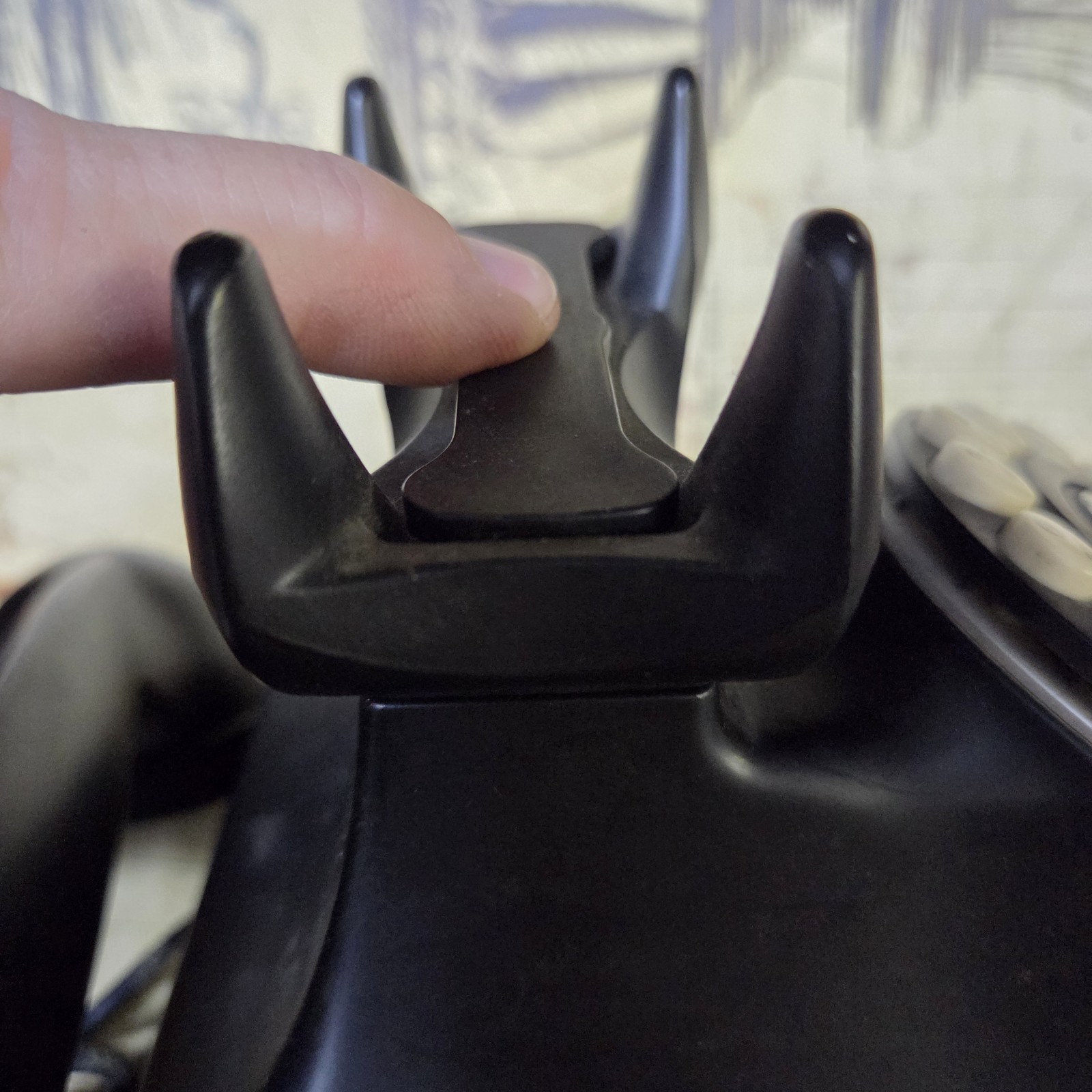 Grand Phone Black Retro Push Button Telephone Flash Redial Vintage Style W/Cord