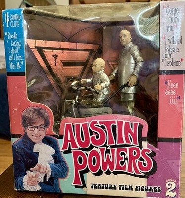 Dr. Evil & Mini Me Mobile Austin Powers Series 2 Figure Set NIB 1999 McFarlane