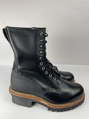 Red Wing Black Leather Logger Max 218 Work Boots Men’s US 9.5 D UK 8.5 EU 42 Red Wing 218 LoggerMax Black Men main image 2