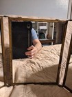 Antique, Ventage Trifold Metal Frame Hanging Shaving Mirror Celluloid Decoration — photo 5