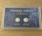Great American Double Dated Dime Set 90% Silver Barber & 90% Silver Mercury 1916