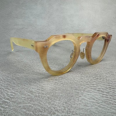 Men Eyeglasses Polygon Unique Handmade Horn Reading Man Glasses Eyeglass Frames
