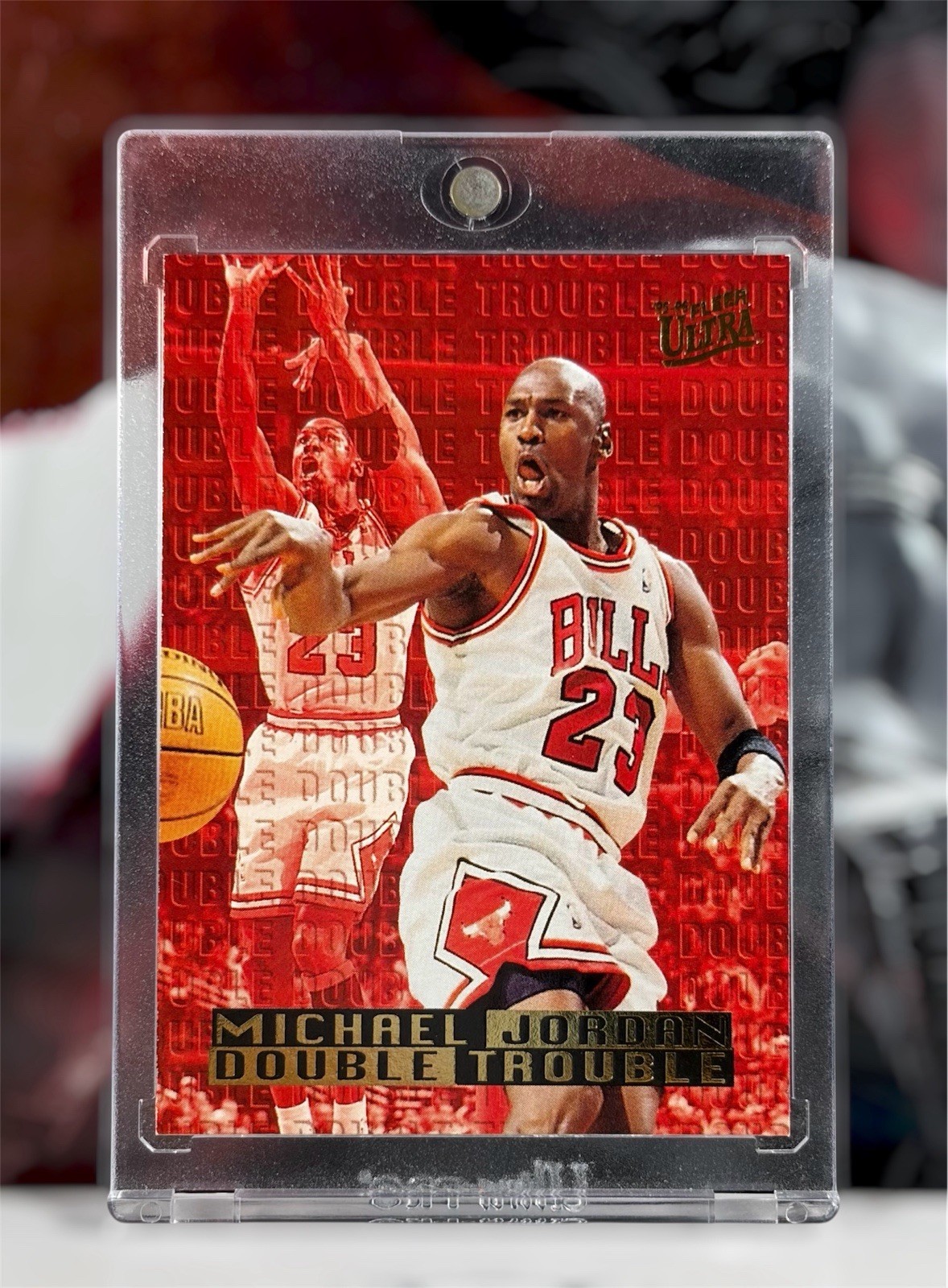 1995 FLEER ULTRA DOUBLE TROUBLE 3/10 MICHAEL JORDAN BULLS HOF GOAT NEAR MINT