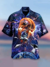Skull Aloha Hawaiian Shirt Unisex Adult Hw3428