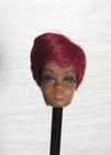 VTG Mattel Barbie Julia as Diahann Caroll Red Hair Japan Doll Head ONLY READ
