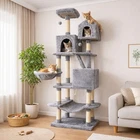 206cm Extra Tall Cat Tree Tower Large Multi Level Cat Condo 13 Scratching Posts