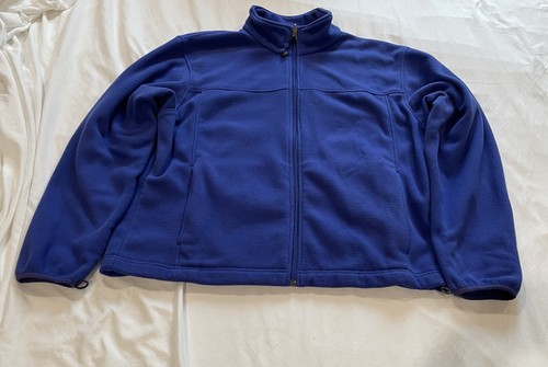 L.L. Bean Men's Fleece Full Zip Jacket Blue Size Large