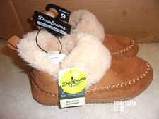 NEW WITH TAGS "DEARFOAMS" WHISKEY ENERGY RETURN BOOTIE SLIPPERS WOMENS 9