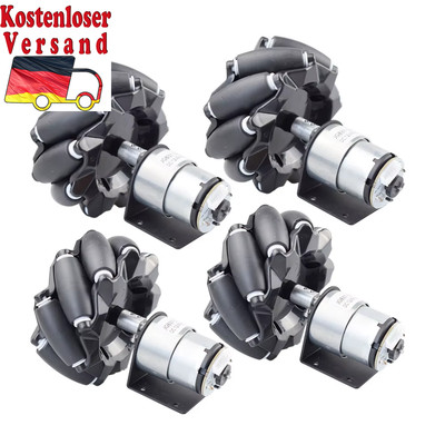 20KG Payload Mecanum Wheel Robot Car Chassis Kit with DC 12V Encoder Motor for A