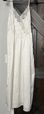Vintage Victoria s Secret Ivory Lace Satin Slip Dress Nightgown XS/S USA