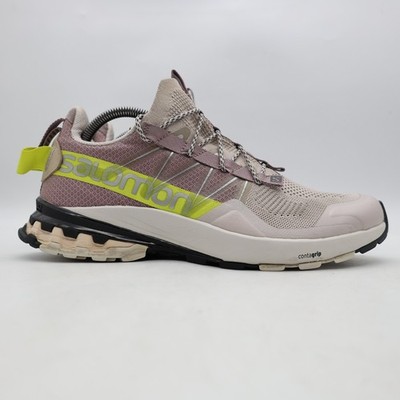 Salomon XA CoverAsh Men's 9 Women's 10 Trail Running Hiking Grey Lime Green
