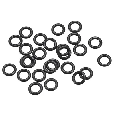 25 x Fluorkautschuk O-Ringe, 5 mm Außendurchmesser, 3 mm Innendurchmesser, 1 mm Breite, Dichtung Dichtung schwarz - Bild 1 von 3