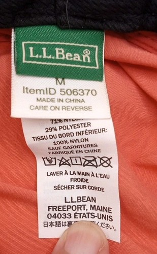 LL BEAN Vintage Bucket Hat Size M Hiking Fishing Camping Beach Outdoors - Picture 9 of 13