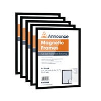 Image of Announce Magnetic Frame A4 Black (Pack of 5) AA01847