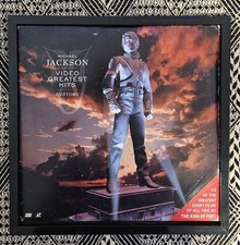 Michael Jackson History Video Greatest Hits Laser Disc Laserdisc In Rahmen 