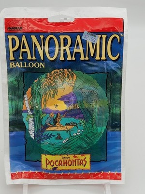 Vintage Anagram Disney's Pocahontas Panoramic Helium Party Balloon -New, Sealed