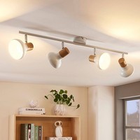 Lindby Deckenlampe Metall, Deckenstrahler Schwenkbar & Drehbar, 4X E14 Max. 40W,