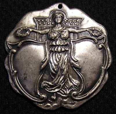 ANTIQUE 1910's-20's BSA BOY SCOUT GODDESS OF VICTORY CONTEST AWARD MEDAL