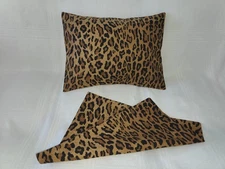 2 RALPH LAUREN ARAGON LEOPARD TOSS PILLOW SHAMS (12x16 inch) New