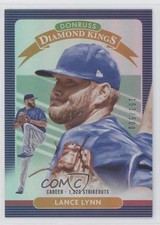 2020 Panini Donruss Diamond Kings Milestone Stat Line /200 Lance Lynn #21 07rd