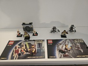Vintage LEGO Star Wars Jedi Defense I 7203 Jedi Defense II 7204 100% COMPLETE
