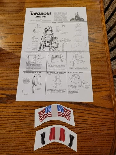 Marx Navarone Playset Instructions #4302 (copy) with replacement flags!
