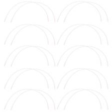 10 Pairs Metal Underwire Bras Replacement Durable Light Grey Wire for Women