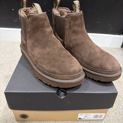 UGG NEUMEL CHELSEA COCOA SUEDE/ WOOL  ANKLE BOOTS, MEN US 9/ EUR 42  ~NIB 