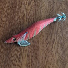 Daiwa Hard Egi Lure Red Gold Accents Realistic Action Fishing Tackle